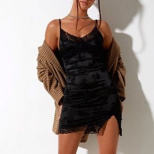 Motel Rocks little black lace dress